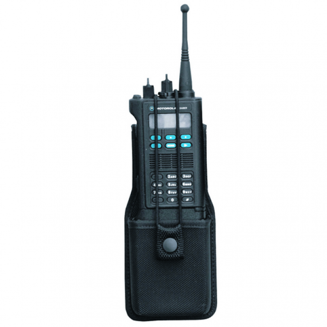 ACCUMOLD DUTY UNIVERSAL SWIVEL RADIO POUCH.